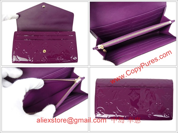 ルイヴィトン 長財布 モノグラム ヴェルニ ポルトフォイユ・サラ M90150